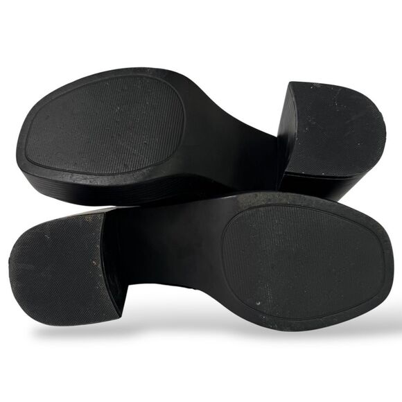 Madden Girl Grace Y2K-Inspired Black Chunky Platform Ankle Boots Women’s 9 M - Picture 12 of 12